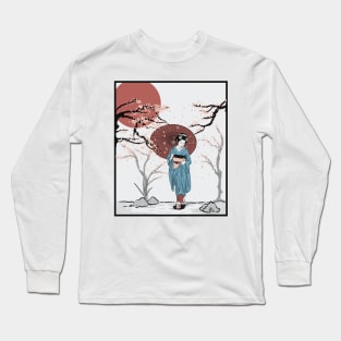 walking geisha Long Sleeve T-Shirt